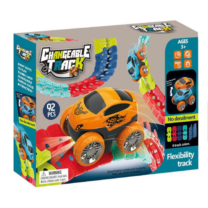 Интерактивный трек с инерционной машинкой SHT 188 Changeable Trak (92pcs/1CAR) Херсон - зображення 3