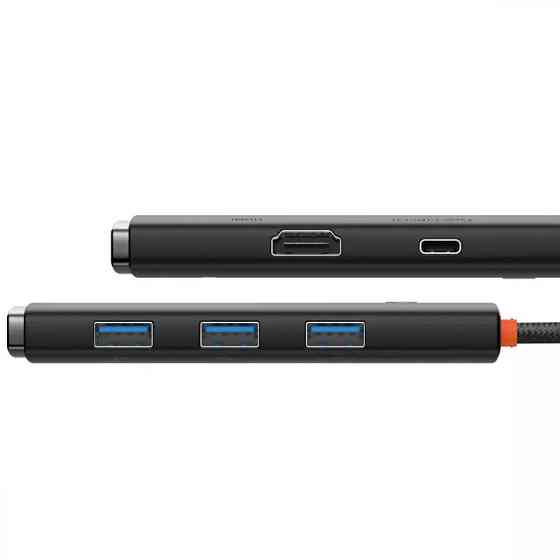 Переходник HUB Baseus Lite Series 5in1 (Type-C to HDMI + 3xUSB 3.0 + PD) (WKQX04) Херсон