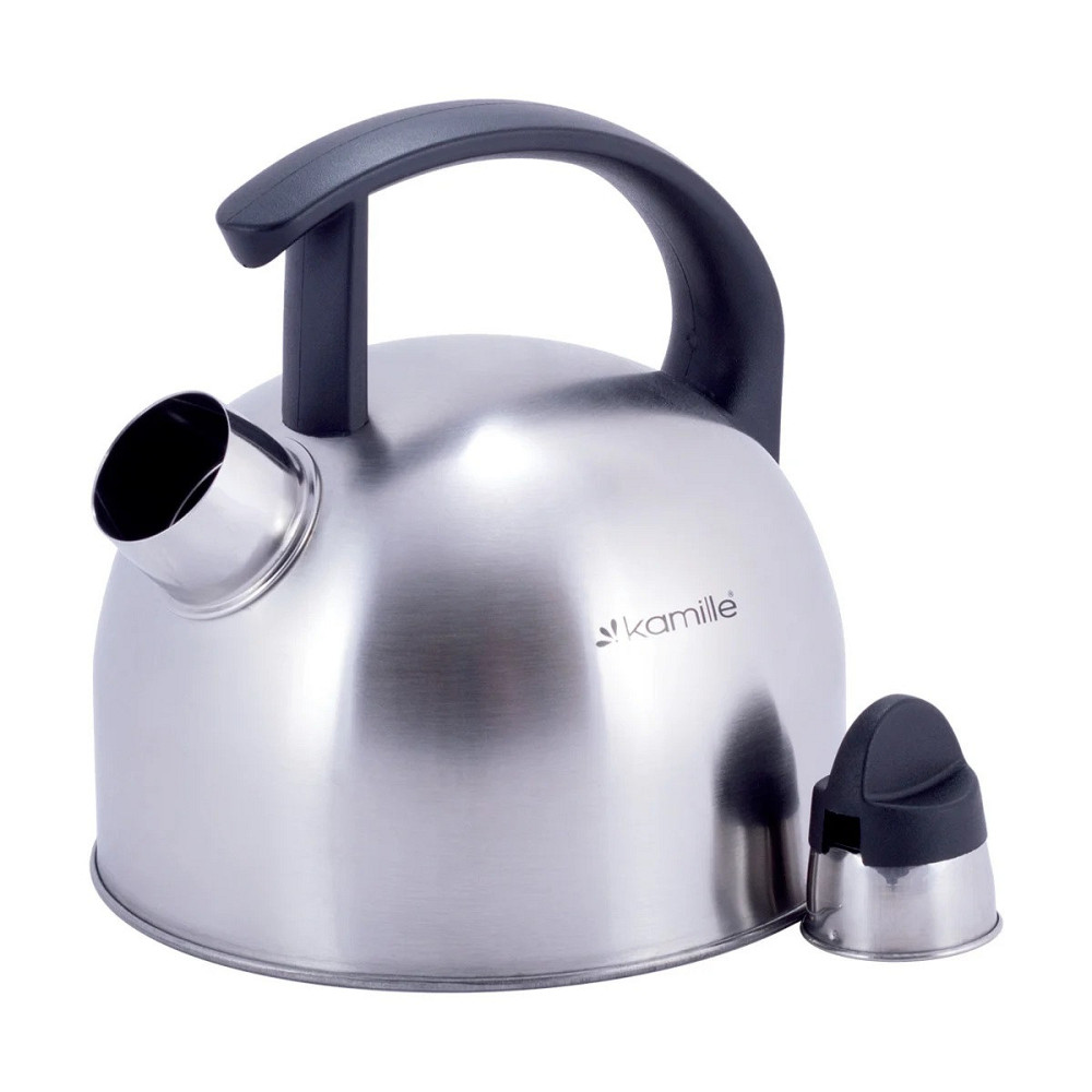Чайник Kamille из нержавеющей стали со свистком 1,5 л Одеса - зображення 4