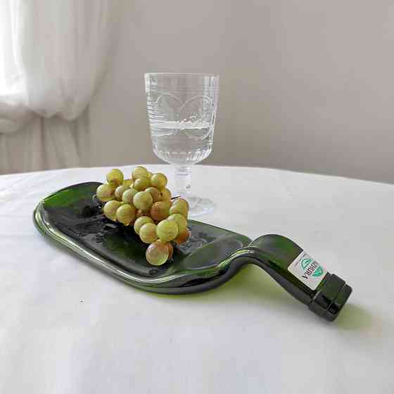 Блюдо Mazhura Пляшка Vine MZ-719755 зелене Київ