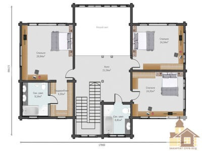Купити зруб дерев’яного готелю від Закарпат Зруб-Буд Одесса - изображение 1