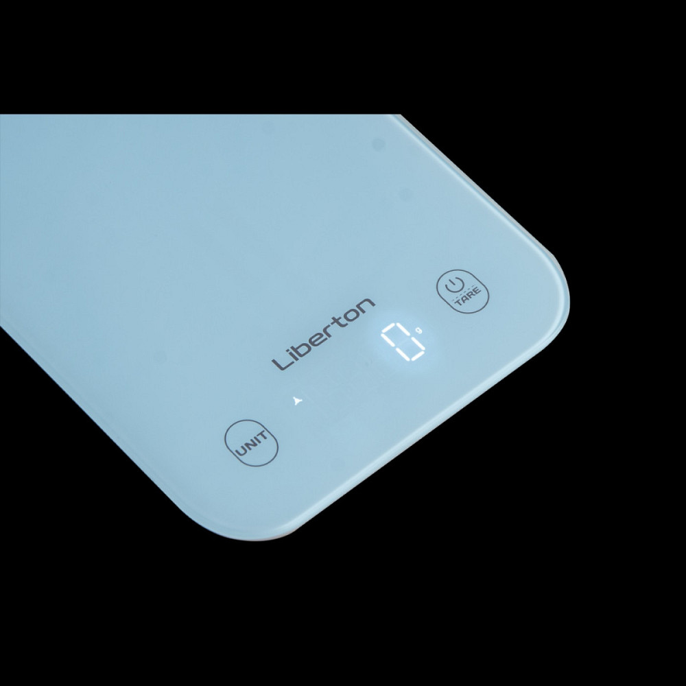 Весы кухонные Liberton LKS-0717 10 кг голубые Київ - зображення 3