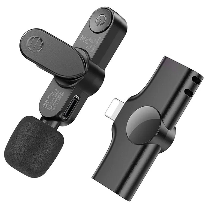 Петличный беспроводной микрофон Borofone BFK12 Trophy lavalier Lightning Херсон - зображення 4