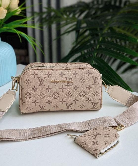 женская сумка через плечо кросс боди Louis Vuitton 2 в 1 AN16 Днепр - изображение 1