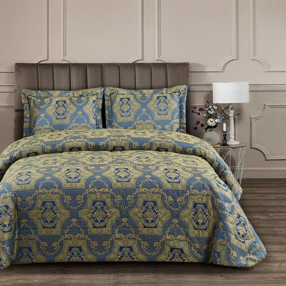 Покривало 250 х 260 см Iniesta Arya AR-TR1004396-Blue Київ - зображення 1