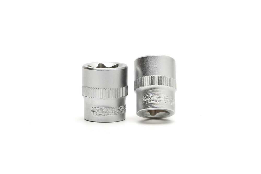 Набор головок торцевых E-TORX MASTERTOOL ⅜" E8-E20 CrV 8 шт 78-3808 Харків - зображення 5