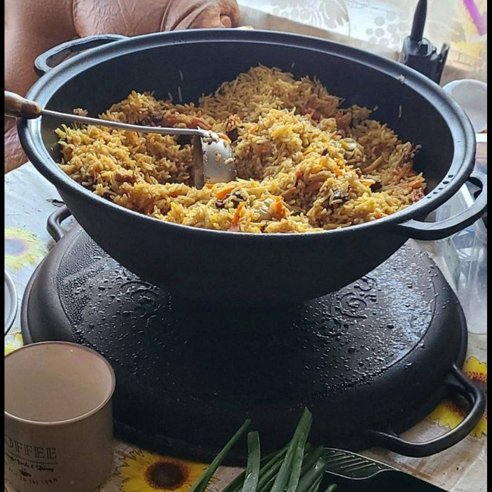 Казан чугунный WOK Maysternya с крышкой-сковородой 12л V12СРGr Одесса - изображение 6