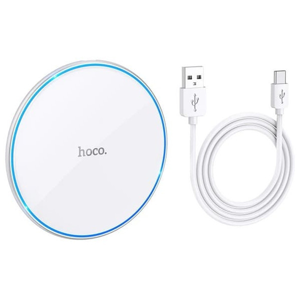 Бездротовий зарядний пристрій Hoco CW6 Pro Easy 15W White Харків - зображення 2