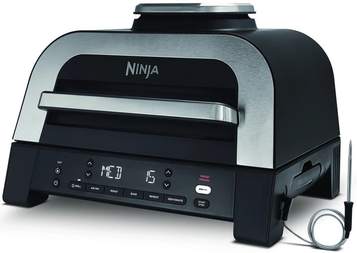 Гриль-барбекю электрический Ninja Foodi MAX Air Grill & Air Fryer с Сooking probe DG551EU 1760 Вт че Київ - зображення 7