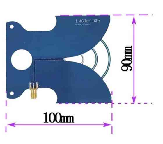 Антенна UWB 1400MHz - 11GHz 4-11dBi, до 50W, компланарная линейная, SMA-female (10922) Дніпро