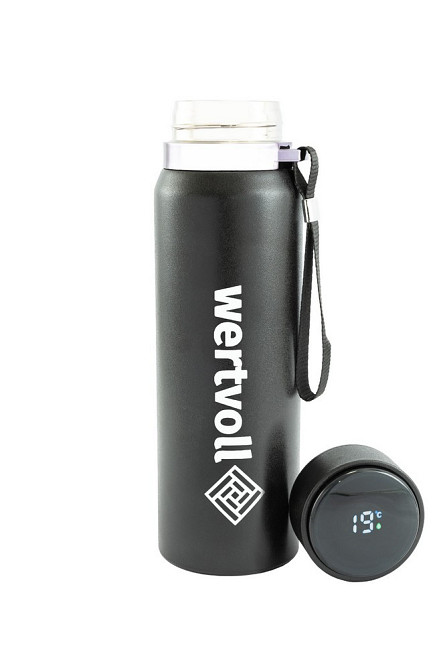 Термос WERTVOLL "DREAM" 800 мл SS Digital Sensor t °C черный RX-7001BK Харків - зображення 3