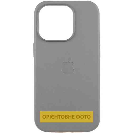 Кожаный чехол Leather Case (AAA) with MagSafe and Animation для Apple iPhone 16 Plus (6.7") Херсон