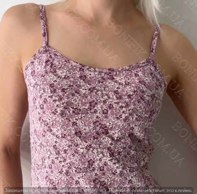 Женская ночная сорочка на тонкой бретели "LILA" (16719) (арт. 1571) Кривий Ріг - зображення 2