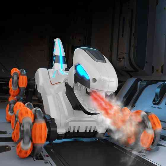 Детский восьмиколесный динозавр на радиоуправлении SHT 2590 2.4G (with 2 remote) Херсон