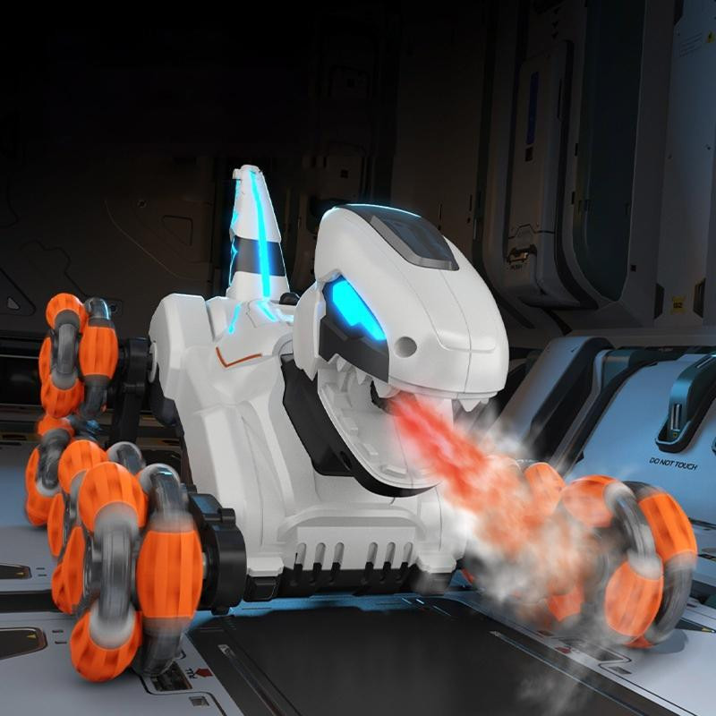 Детский восьмиколесный динозавр на радиоуправлении SHT 2590 2.4G (with 2 remote) Херсон - изображение 6