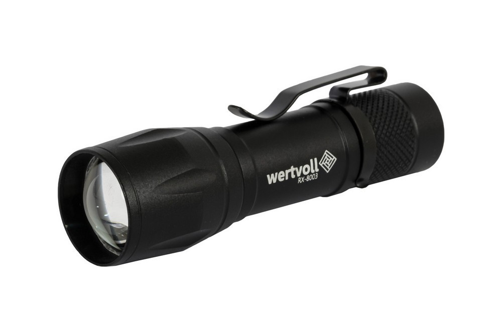 Фонарь с регулировкой фокуса WERTVOLL 3 режима LED/COB LED Li-ion 800 mAh/t 8000 K/100 lum AL 91х26  Харків - зображення 1