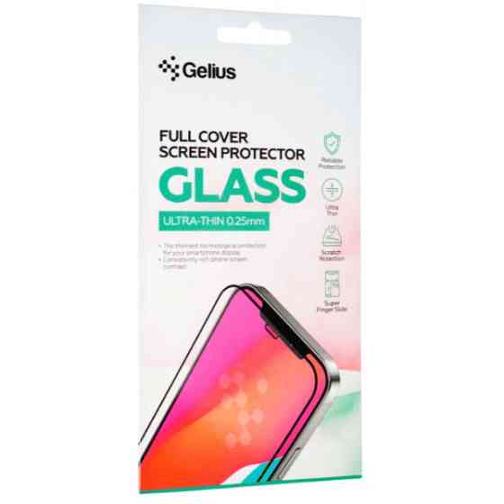 Захисне скло Gelius Full Cover Ultra-Thin 0.25mm для iPhone 14/13/13 Pro/16e/17e Black Харьков