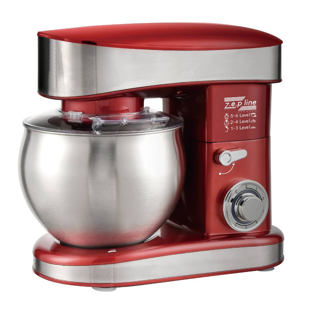 Тестомес миксер 4 в 1 Zepline ZP-137 Red 3500 Вт 7 л красный Київ - зображення 3