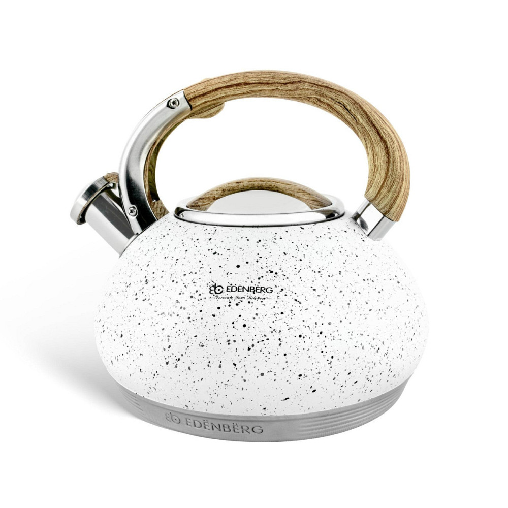 Чайник зі свистком Edenberg EB-8811-White 3 л білий Київ - зображення 1