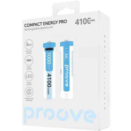 Акумуляторні батарейки Proove Compact Energy Pro AA 2 шт White (RBCE40702002) Харьков
