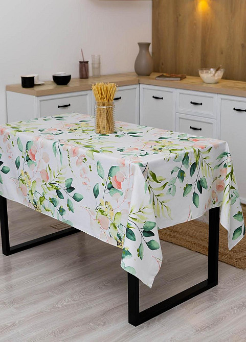 Скатерть водоотталкивающая Цветы прямоугольная 120*170см Одеса - зображення 4
