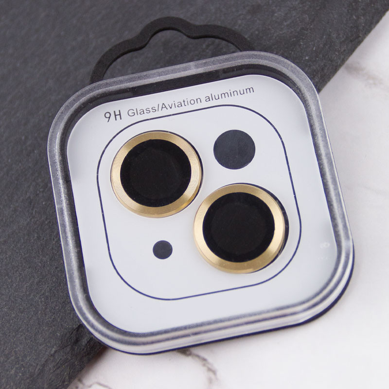 Защитное стекло Metal Classic на камеру (в упак.) для Apple iPhone 14 (6.1") / 14 Plus (6.7") Херсон - зображення 6