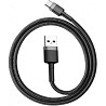 Кабель Baseus Cafule USB to Type-C 3A 0.5m Gray/Black (CATKLF-AG1) Харків