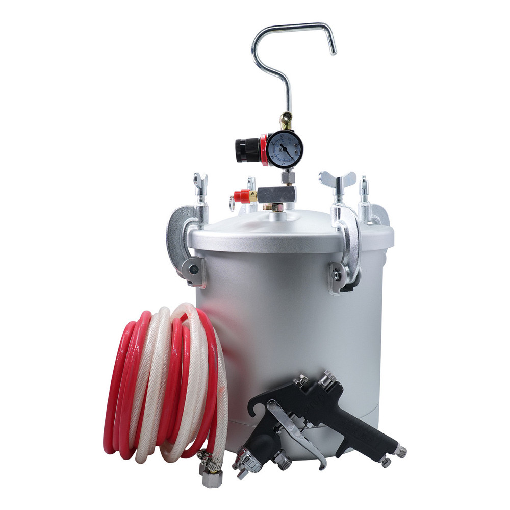 Краскопульт пневматический HP с баком для краски 10л, длина шлангов 5м, форсунка 1,8мм PT-8-AIRKRAFT Харьков - изображение 1