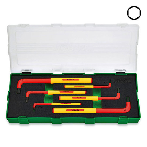 Набор шестигранников HEX диэлектрических VDE 6 ед. 2,5-8мм TOPTUL GZA0648 Харьков - изображение 1