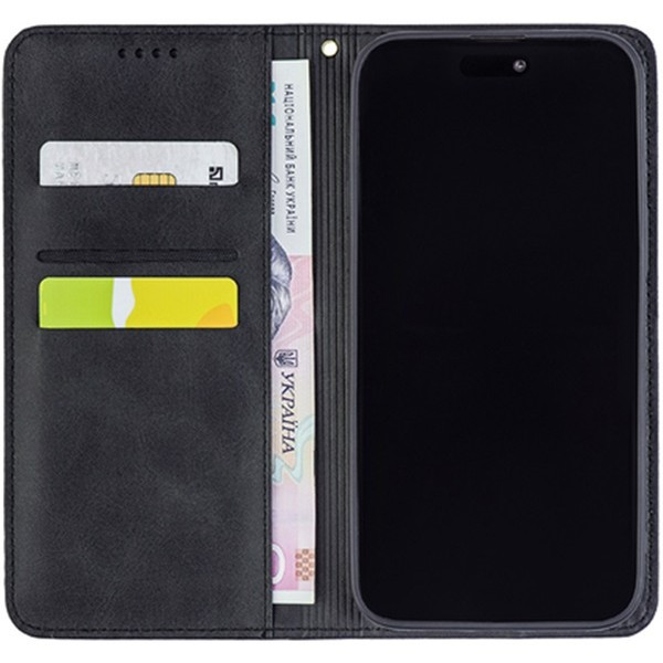 Чохол-книжка Crazy Horse для Xiaomi Redmi 13 4G/Poco M6 4G Grafit (Strong) (Код товару:37540) Харків - зображення 3