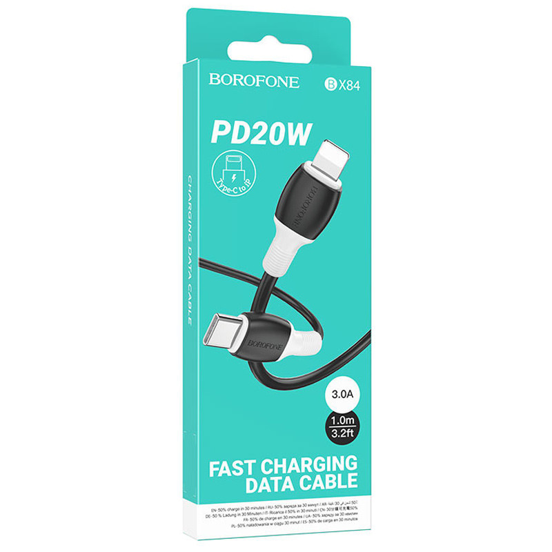 Дата кабель Borofone BX84 Rise Type-C to Lightning 20W (1m) Херсон - зображення 5