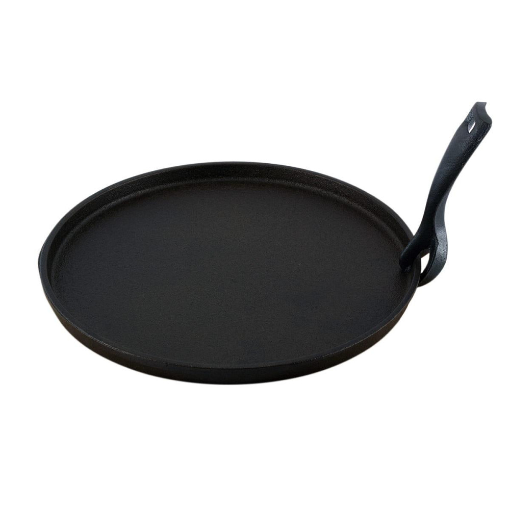 Сковорода Kamille из чугуна 25 см, съемная ручка, деревянная подставка, индукция и газ KM-4809V Одеса - зображення 8