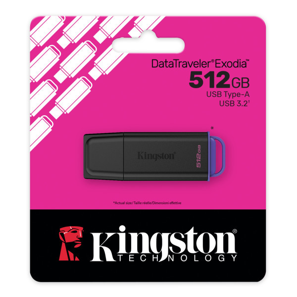Флеш пам'ять Kingston DataTraveler Exodia 512GB USB 3.2 Black (DTXG2/512GB) Харків - зображення 3