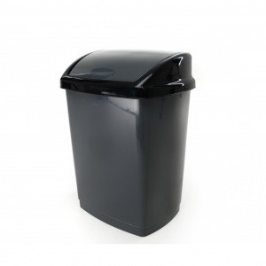 Пластиковое ведро для мусора с поворотной крышкой, 27 л. Київ - зображення 1