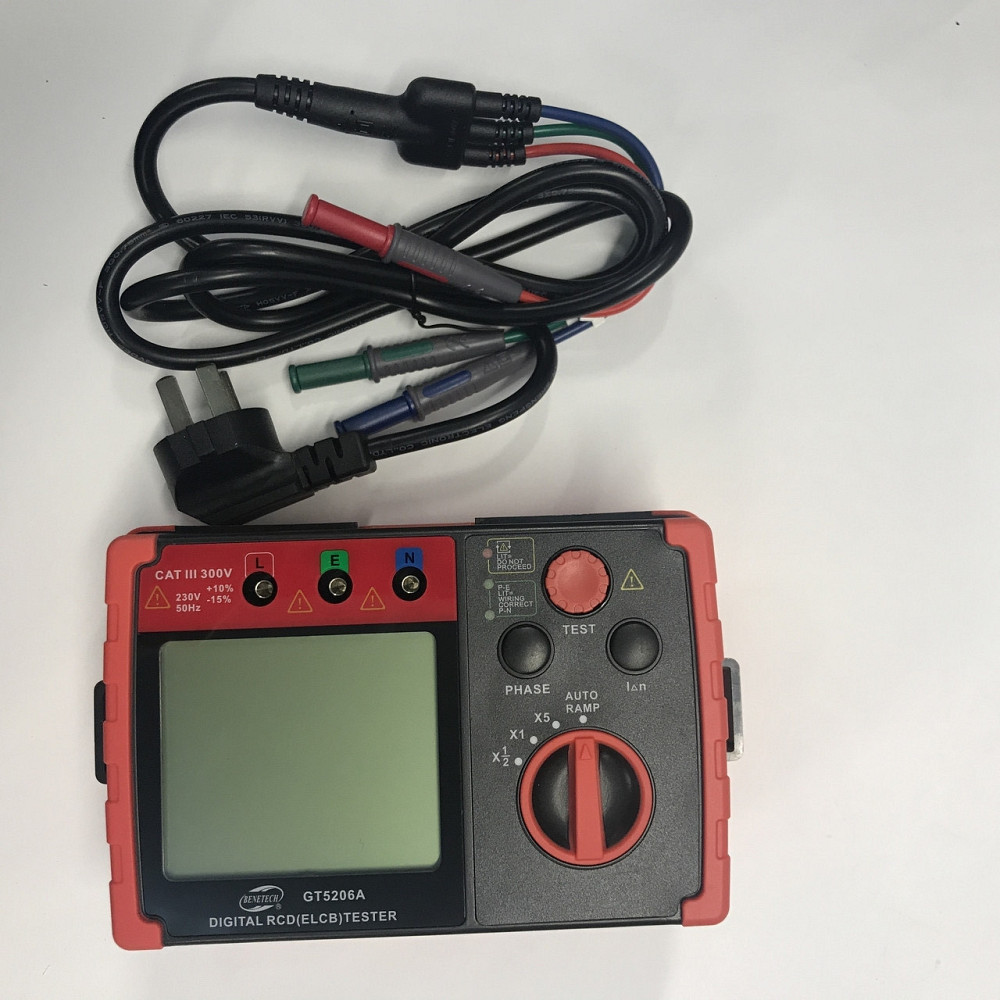 Тестер УЗО цифровой BENETECH GT5206A Харків - зображення 4