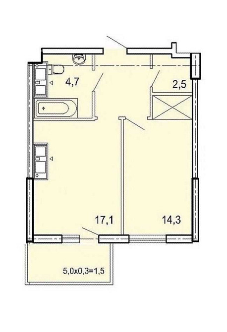 продажа 1-к квартира Одесса, Приморский, 57000 $ Одеса - зображення 2