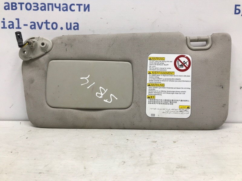 Козырек солнцезащитный левый Subaru Outback 2009-2015 92011AJ060ME (Арт. 57080) Київ - зображення 1
