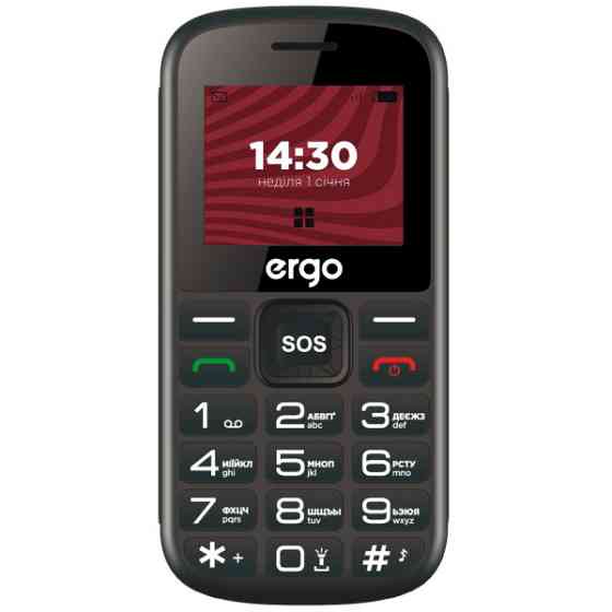 Телефон ERGO R202 Black Харків
