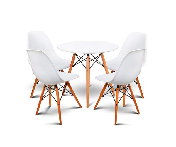 Стіл Тауер Вуд круглий д. 100 см білий Дніпро - зображення 3