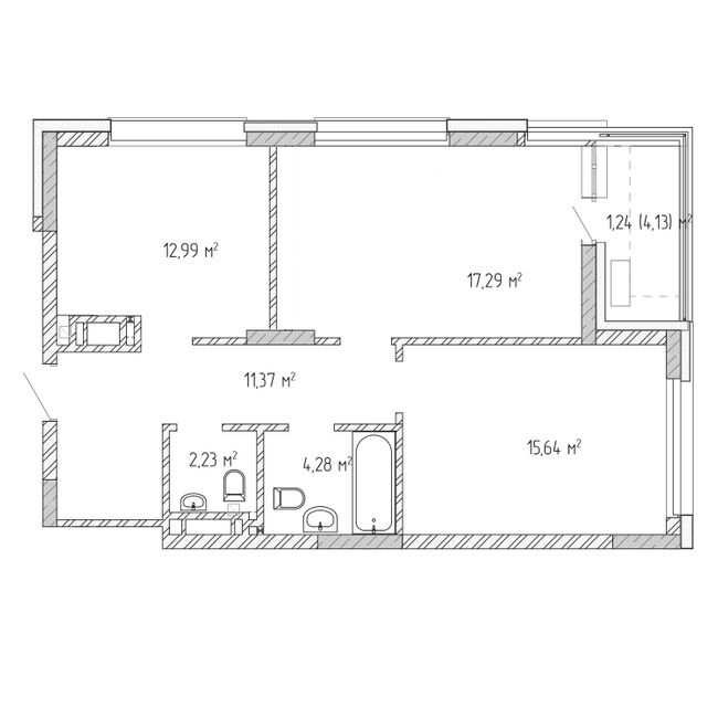 продажа 2-к квартира Броварский, Бровары, 85000 $ Бровари - зображення 7