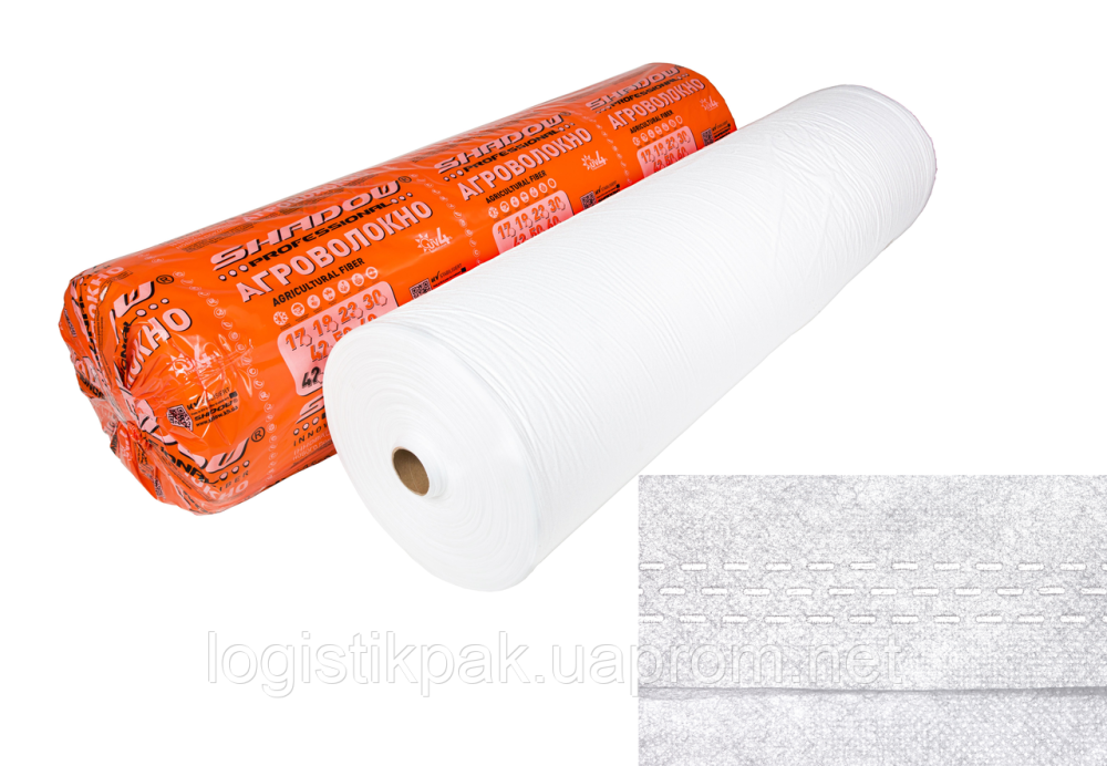 Агроволокно с усиленным краем  23 г/м²  9.50 м рулон 100 м   "Shadow" агроволокно для парника Харьков - изображение 1