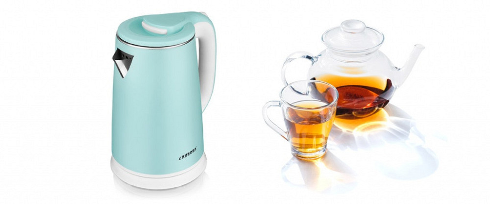 Электрочайник Aurora 1856AU 1.8 л голубой Київ - зображення 4