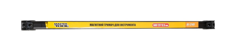 Держатель магнитный для инструмента MASTERTOOL 12 кг 605х23х12.5 мм 81-2141 Харків - зображення 1