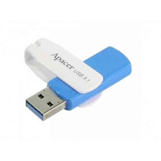 Флеш пам'ять APACER AH357 64GB Blue/White (AP64GAH357U-1) Харків