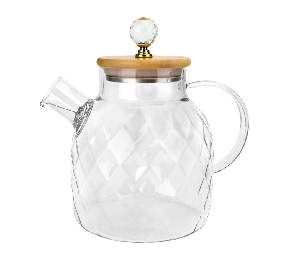 Чайник заварочный SNT Lines с бамбуковой крышкой 1.5л 767-9 Одеса - зображення 1