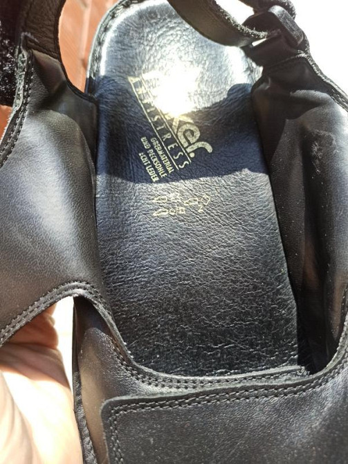 Комфортні шкіряні босоніжки, сандалії Rieker Верхнеднепровск - изображение 4