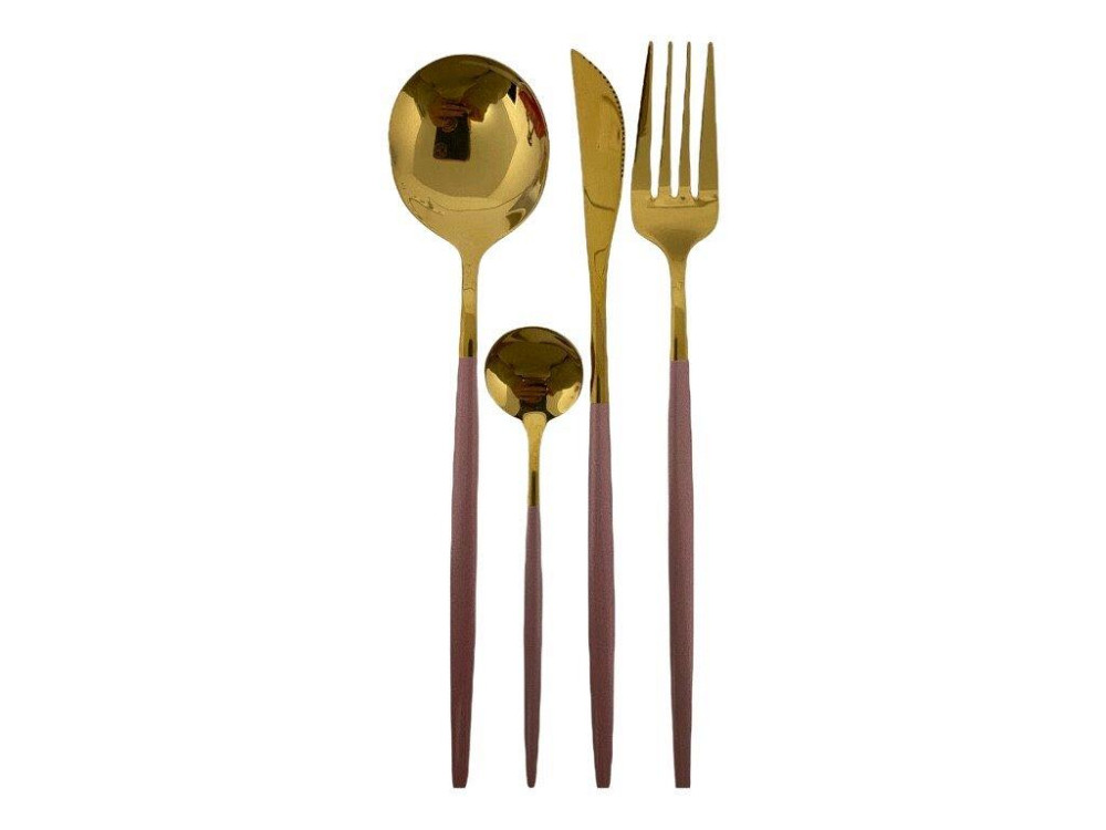 Набор столовых приборов Kitchen розовый на 2 персоны Київ - зображення 9