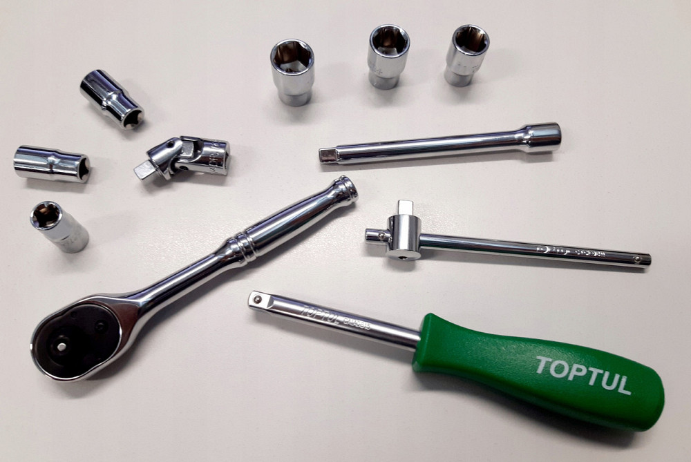 Набор инструмента в кейсе TOPTUL 1/4" 17ед. GCAD1701 Харьков - изображение 3