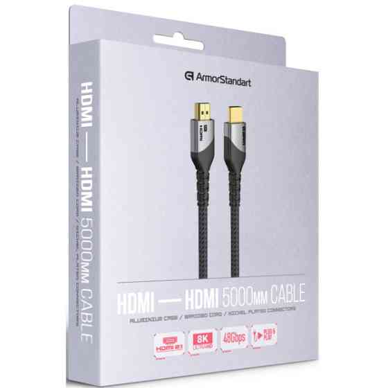 Кабель ArmorStandart HDMI 2.1 8K 5m Black (ARM89320) Харків