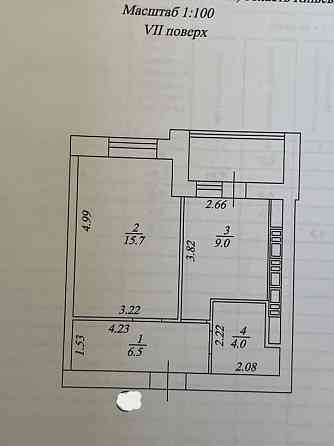 продажа 1-к квартира Киево-Святошинский, Вишневое, 67000 $ Вишневе